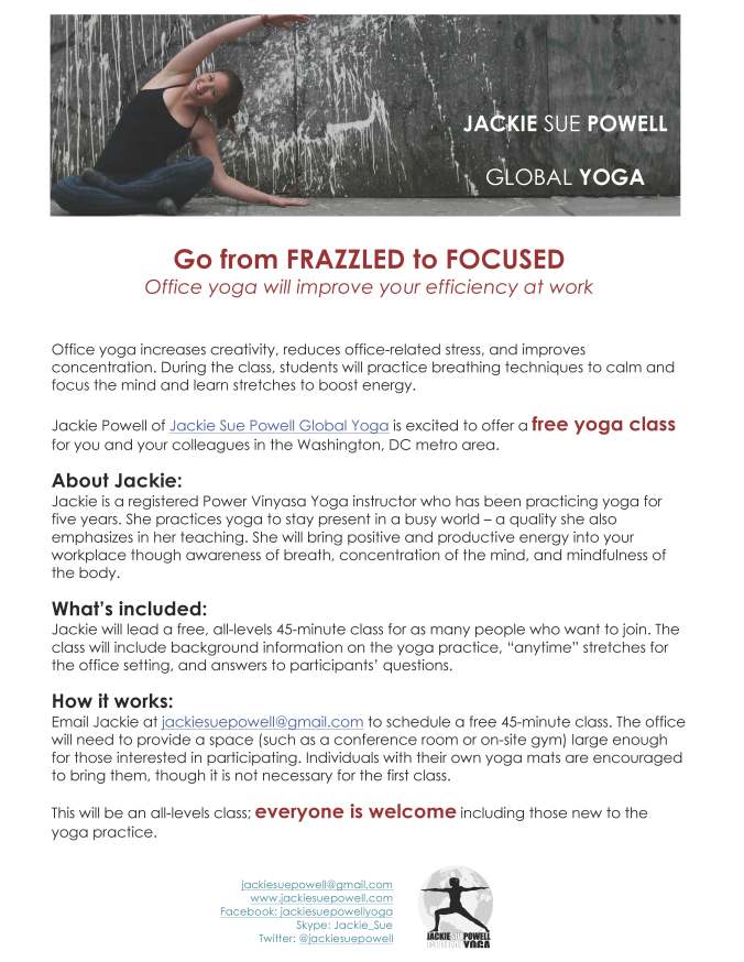Office Yoga Flyer