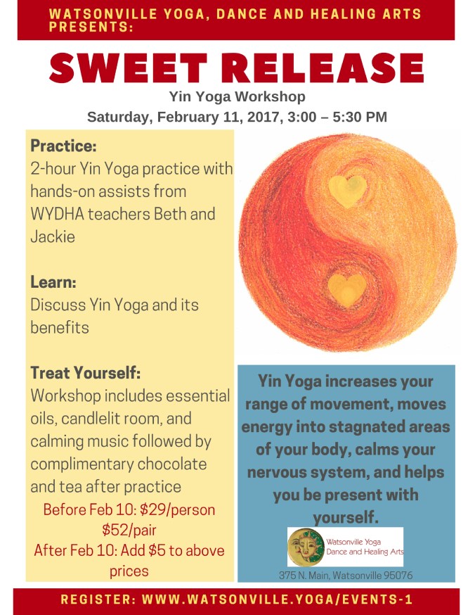 sweet release workshop flyer