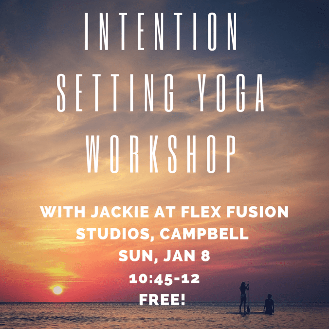 intention setting workshop flyer